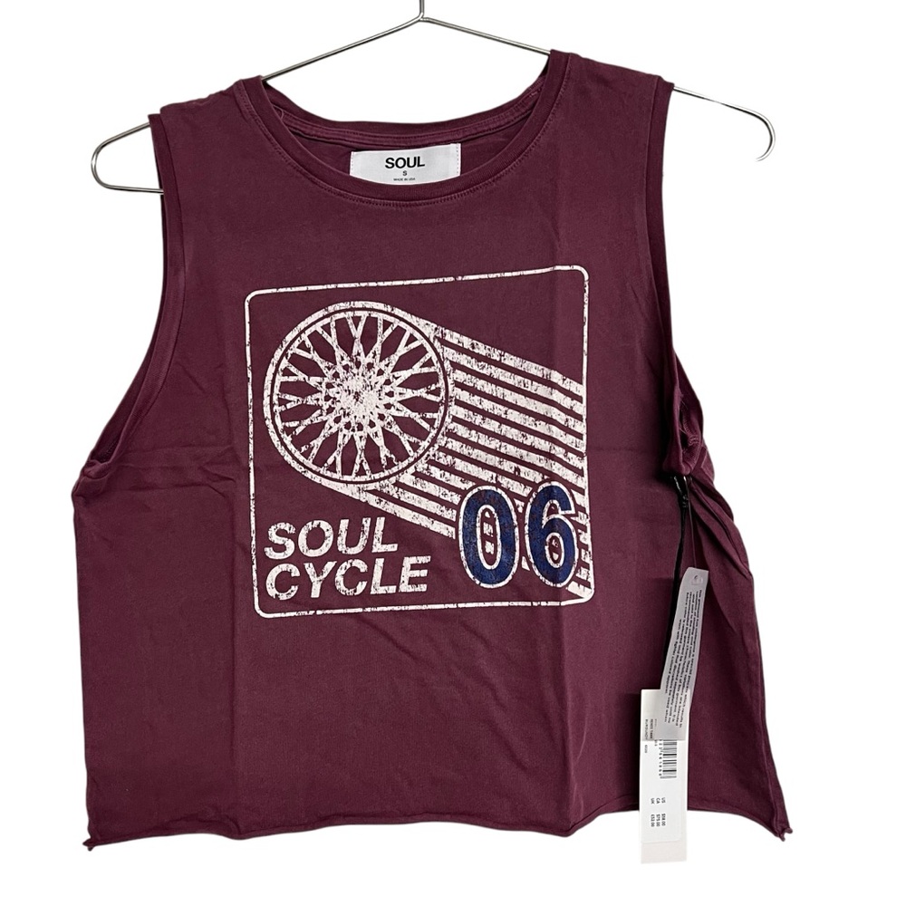 New‎ Soul Cycle Renee Tank Top in Burgundy
